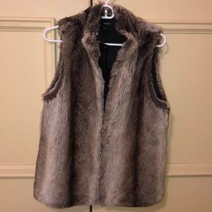 Faux fur vest